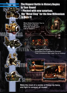 Metal Slug 3 box cover back